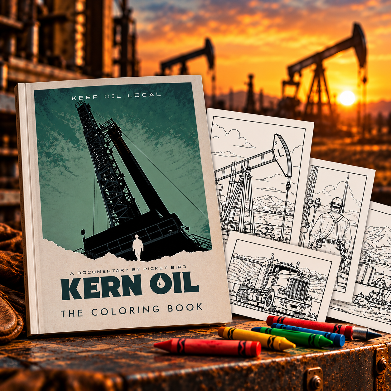 Kern Oil: The Coloring Book — available on Amazon