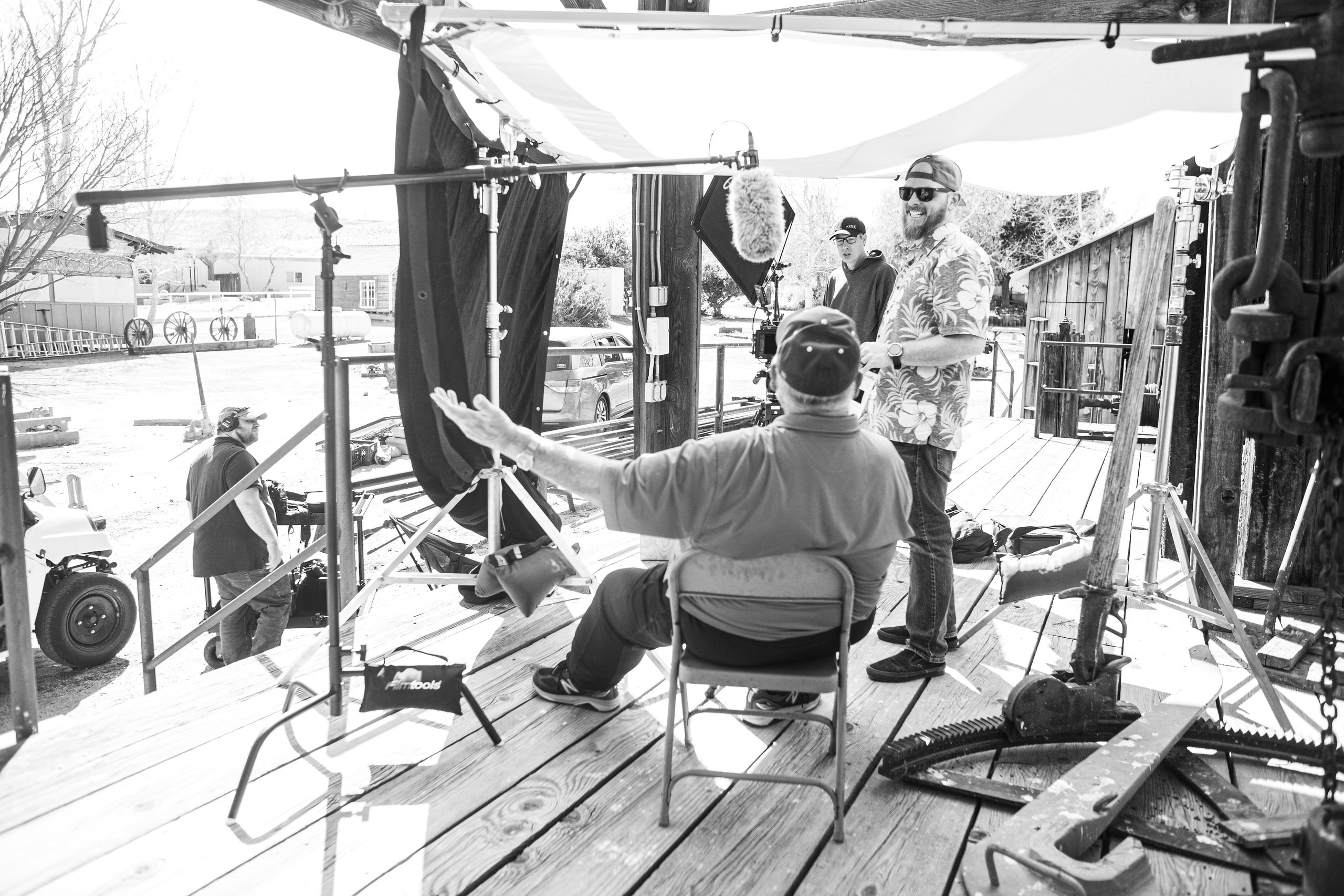 BTS — film crew shooting, Kern Oil