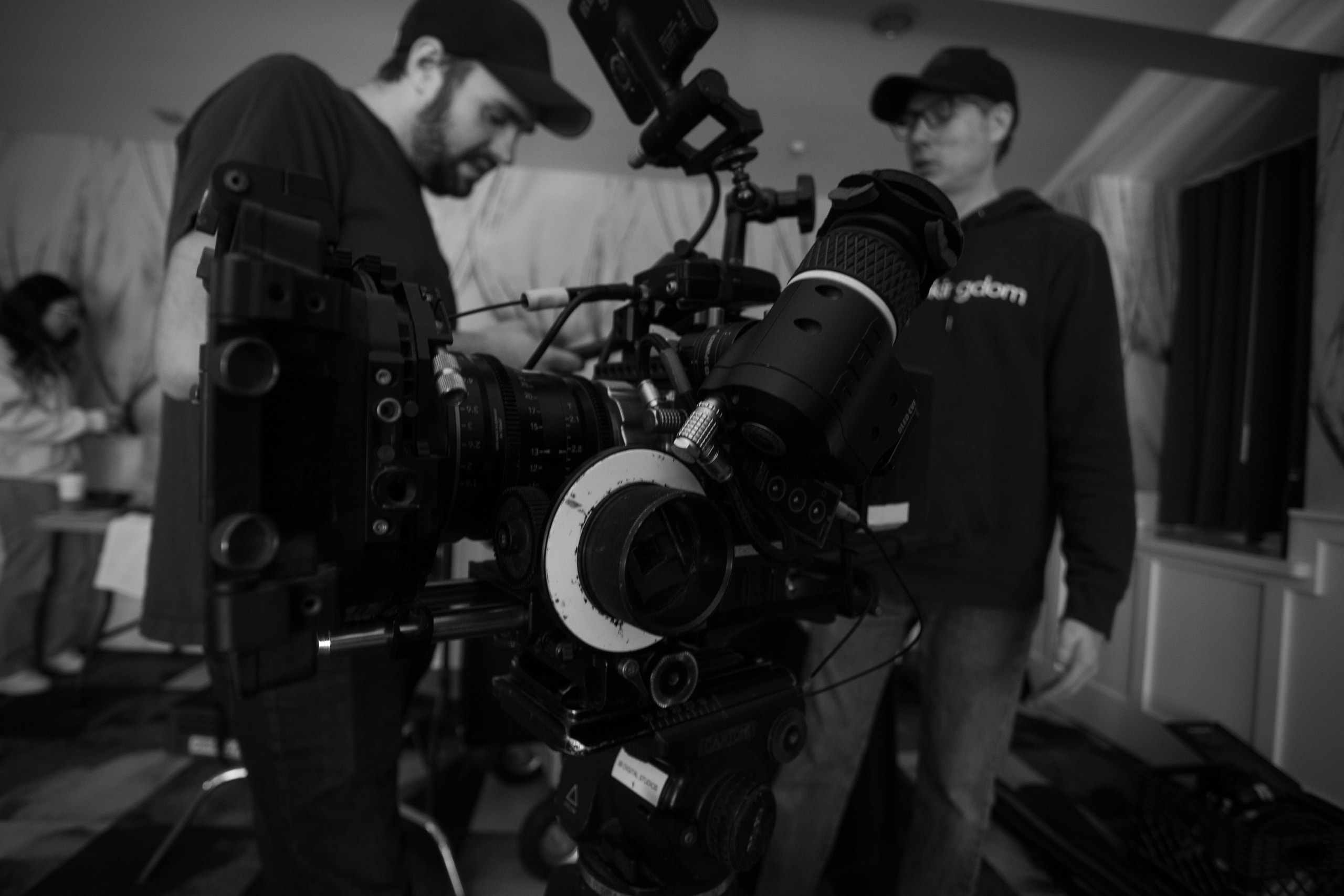 Film crew on set — Kern Oil Documentary