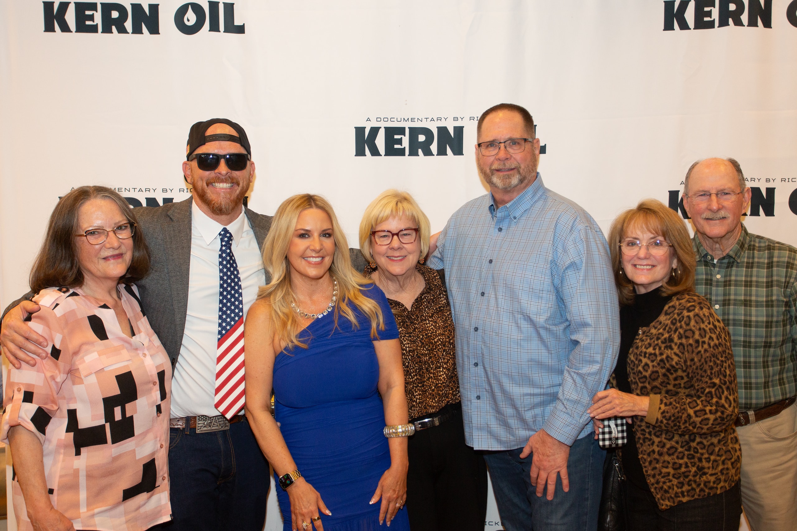 Group posing at Kern Oil documentary premiere