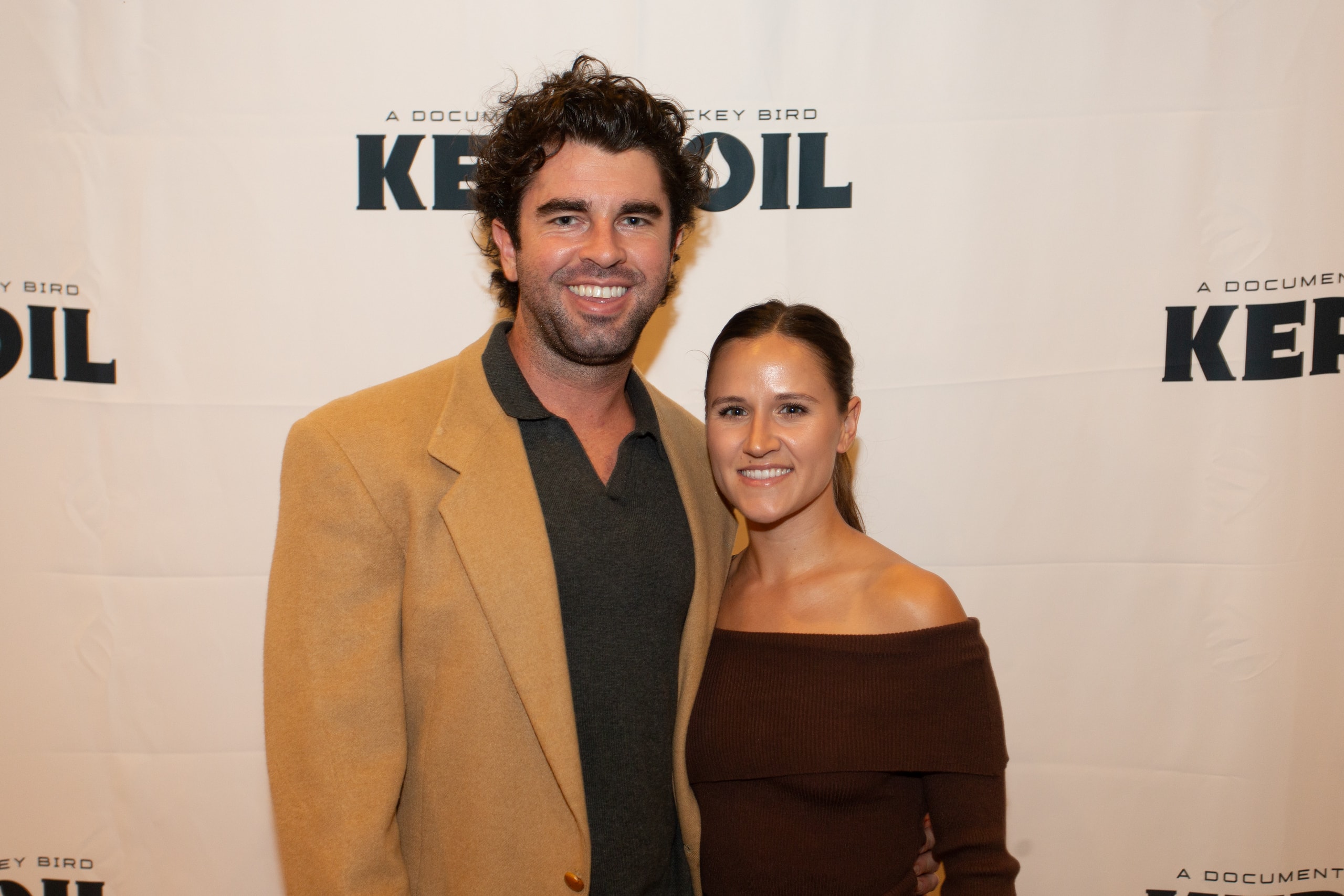 Couple at Kern Oil documentary premiere