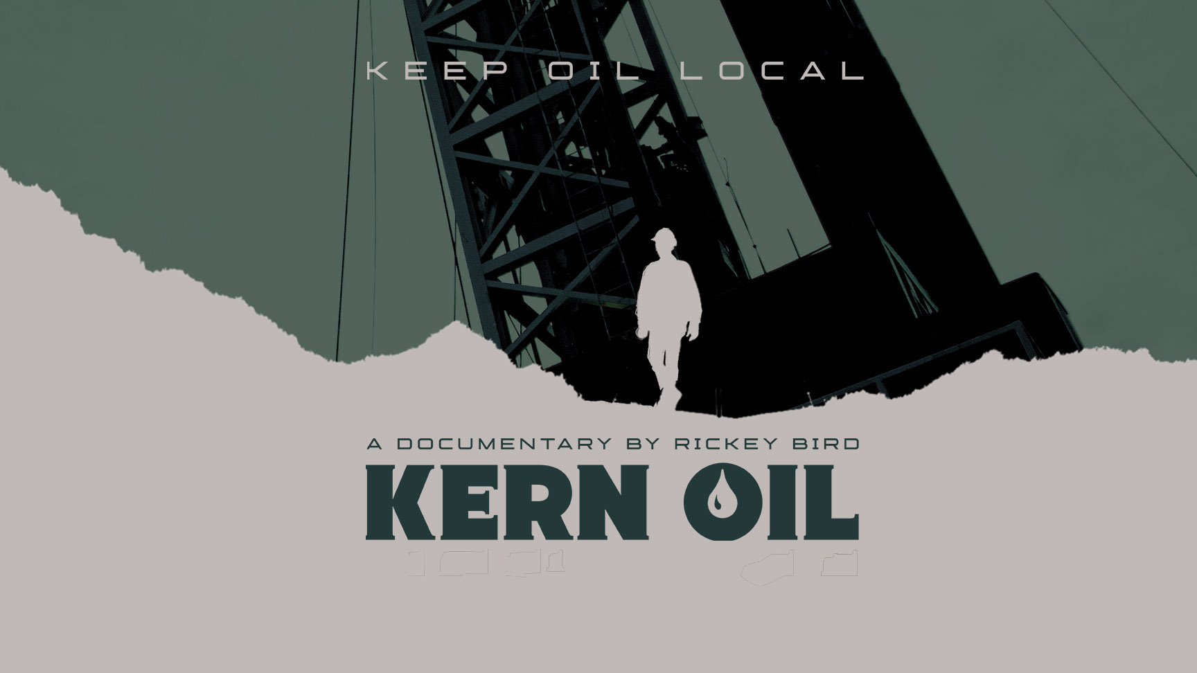 Kern County oil fields at golden hour